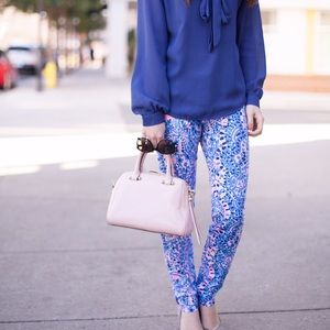 Lilly Pulitzer Kelly pants Tic Tac Tile